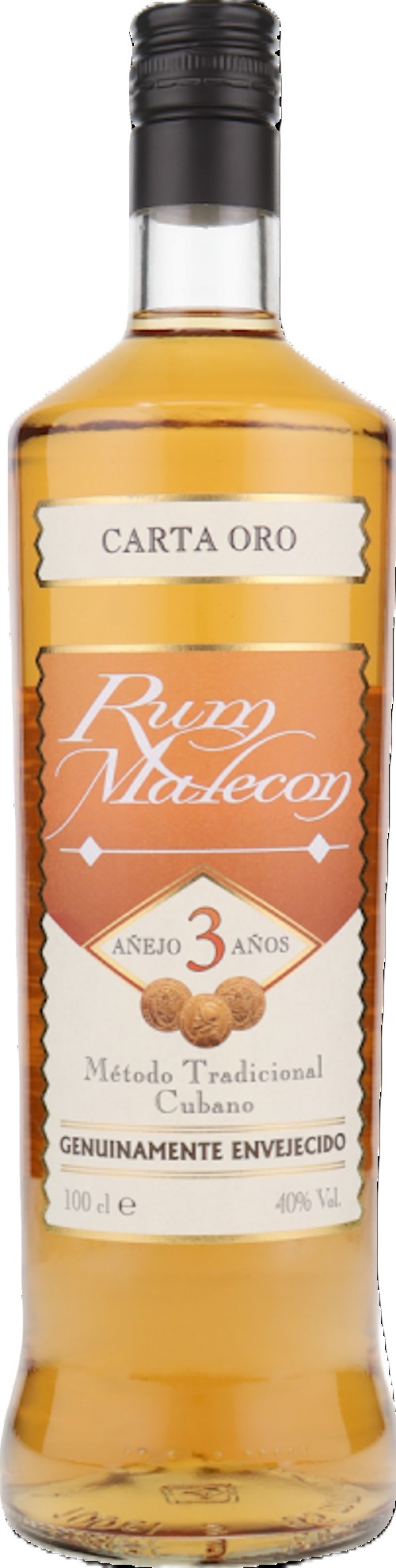 Malecon 3 years Carta Oro Panama Rum 40% Vol.