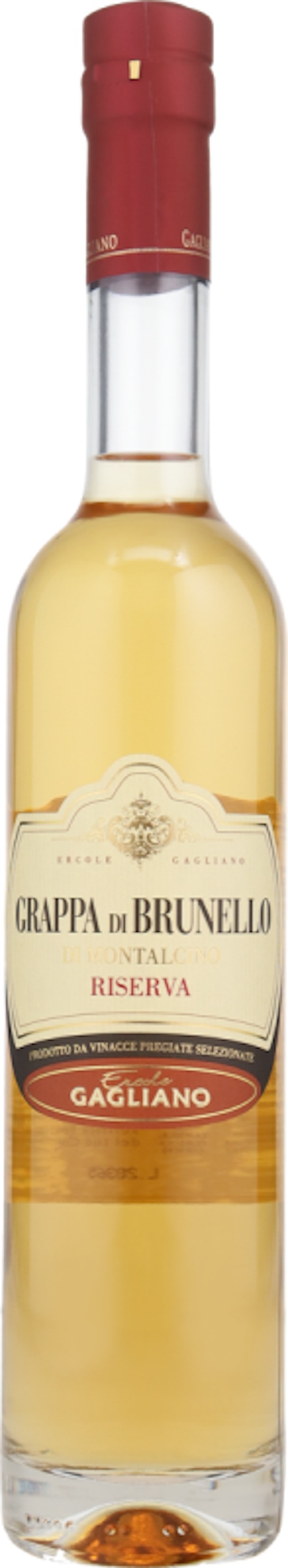 Grappa di Brunello di Montalcino Riserva, Gagliano, 40%Vol.