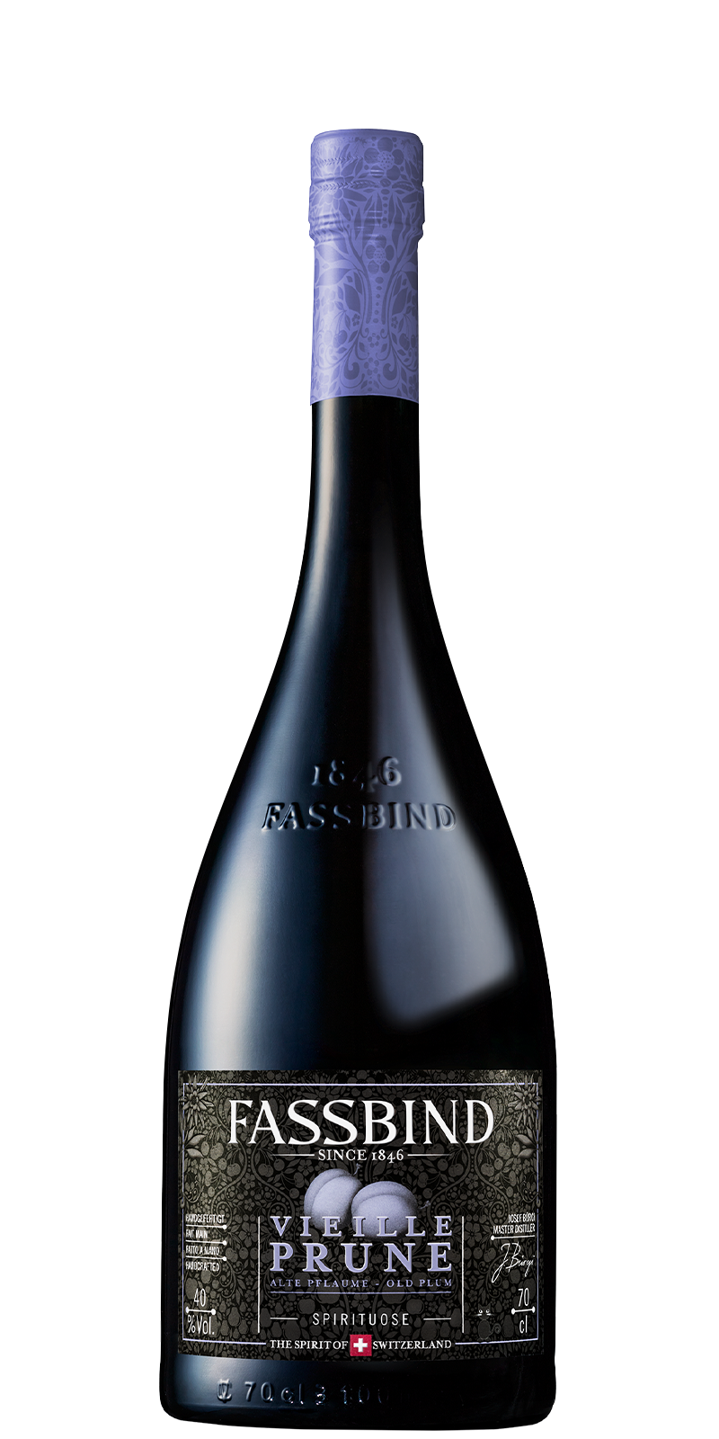 Fassbind Vieille Prune Les Vieilles Barriques, Schweiz 40%