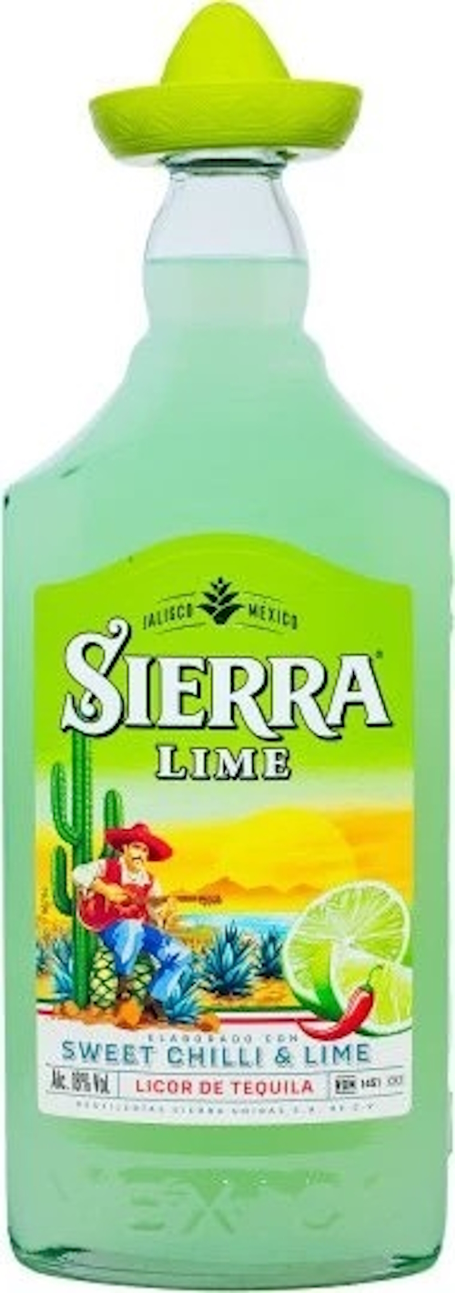 Sierra LIME sweet Chilli & Lime, Likör mit Tequila 18% Vol.
