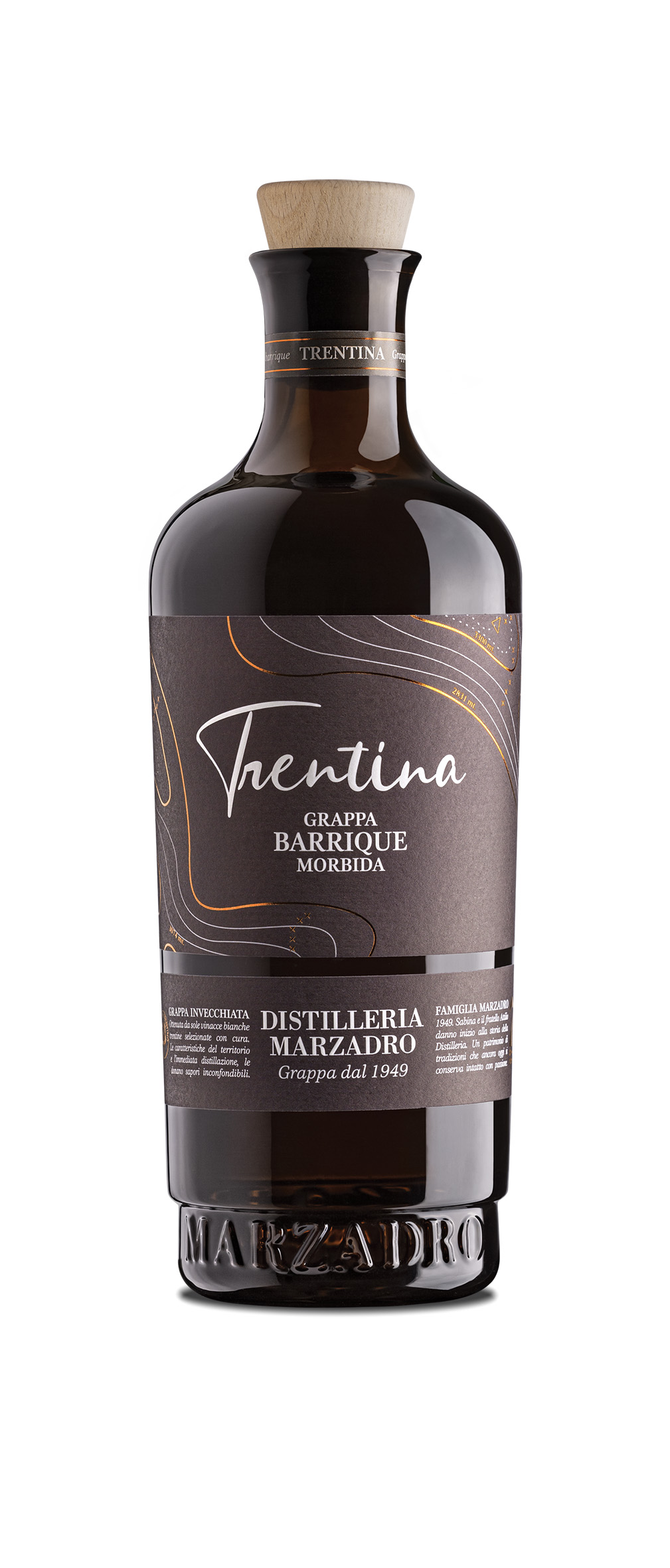 Marzadro La Trentina Barrique Morbida, Grappa 41% Vol.