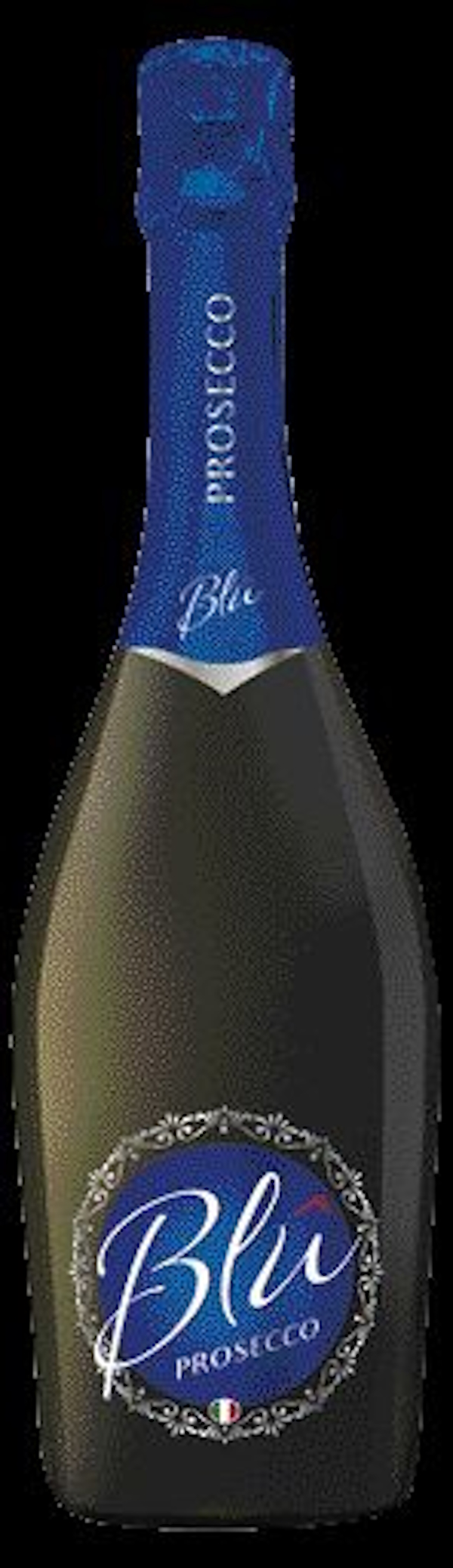 Prosecco Blu DOC secco LineaVini blaue Flasche, Kordelverschluß