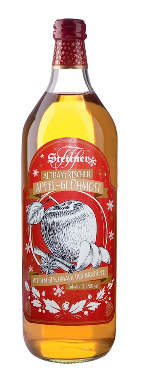 Altbayrischer Apfel-Glühmost mit Bratapfelgeschmack Altbayrischer Apfel-Glühmost mit Bratapfelgeschmack