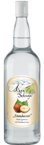 Alpenschnaps Haselnuss 33% Vol. Alpenschnaps Haselnuss 33% Vol.