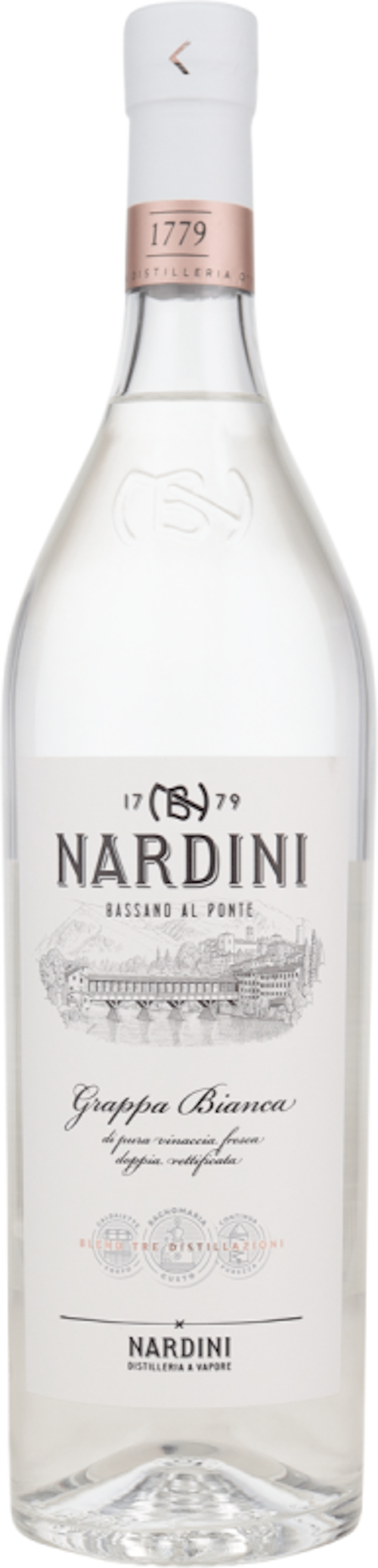 Nardini Grappa Bianca 50% Vol.