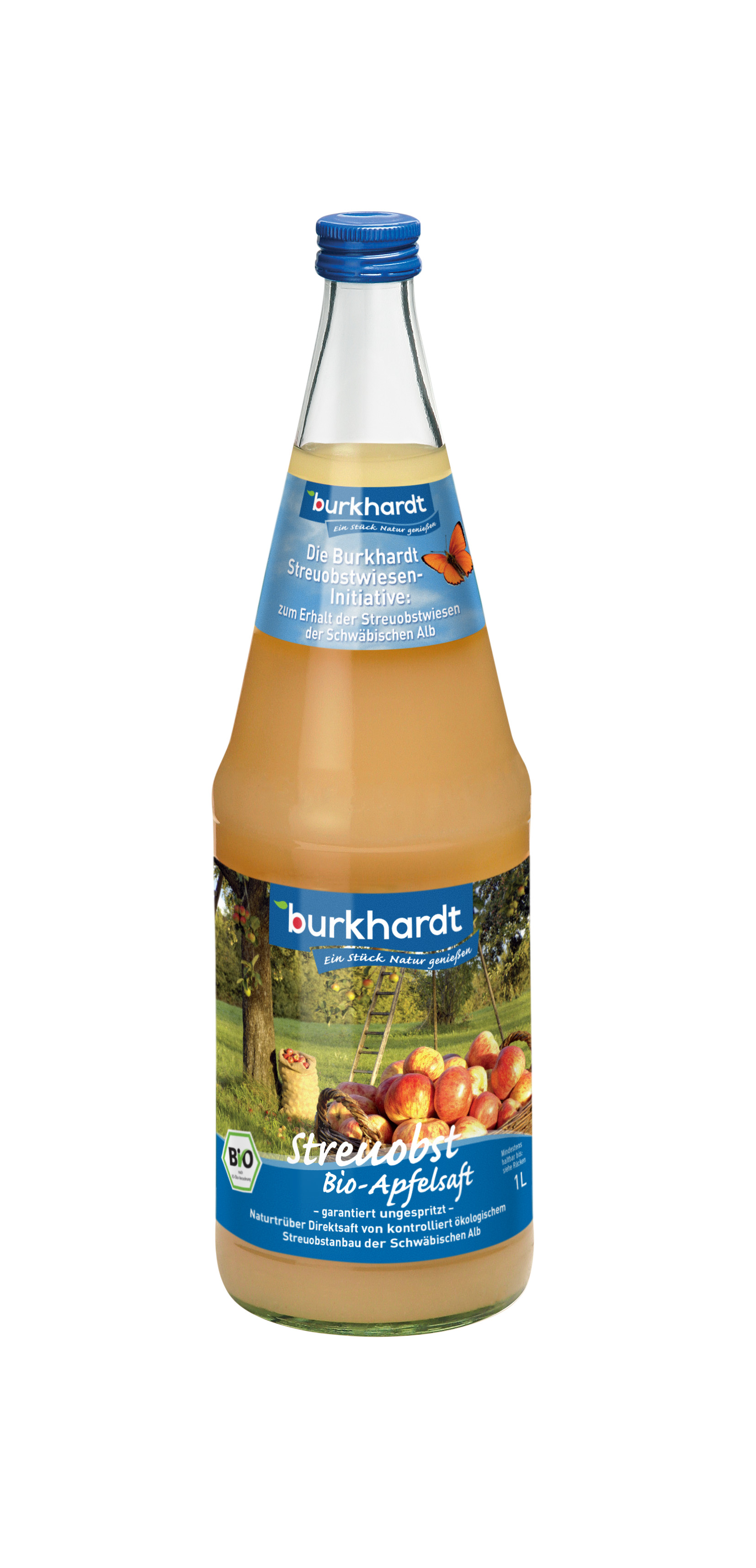 Burkhardt BIO Apfelsaft trüb Streuobst