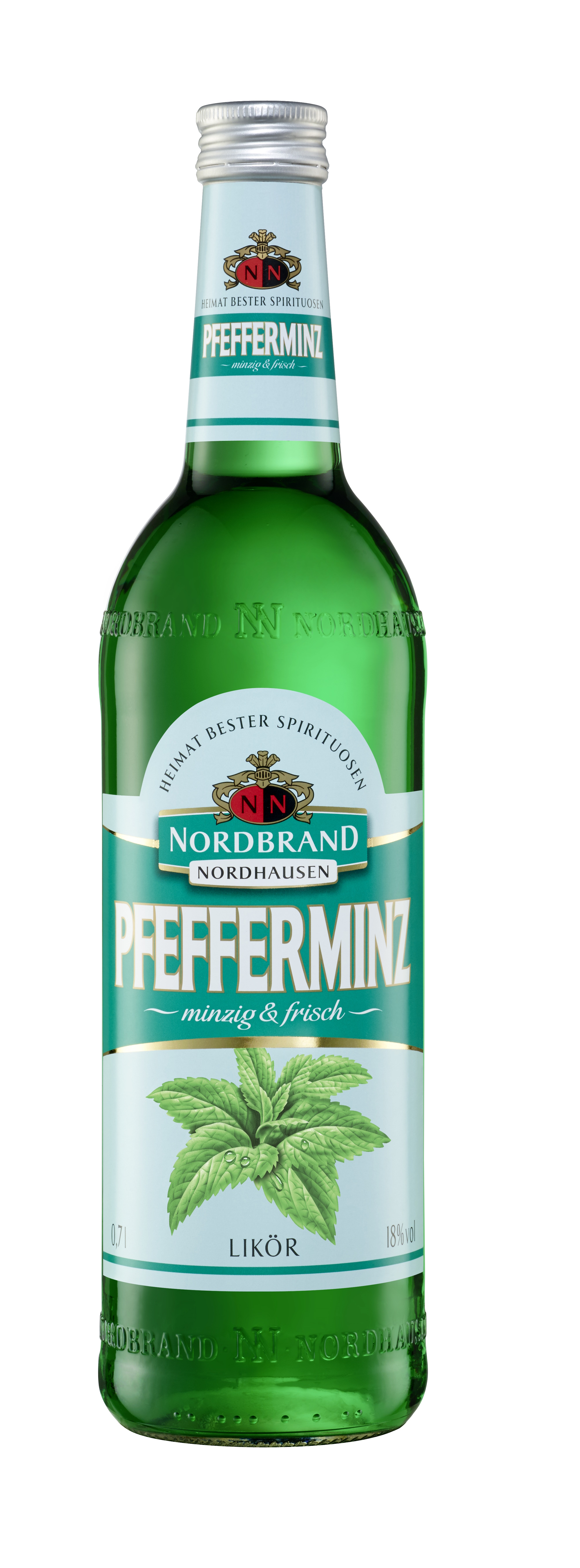 Nordbrand Nordhausen Pfefferminzlikör grün 18% Vol.