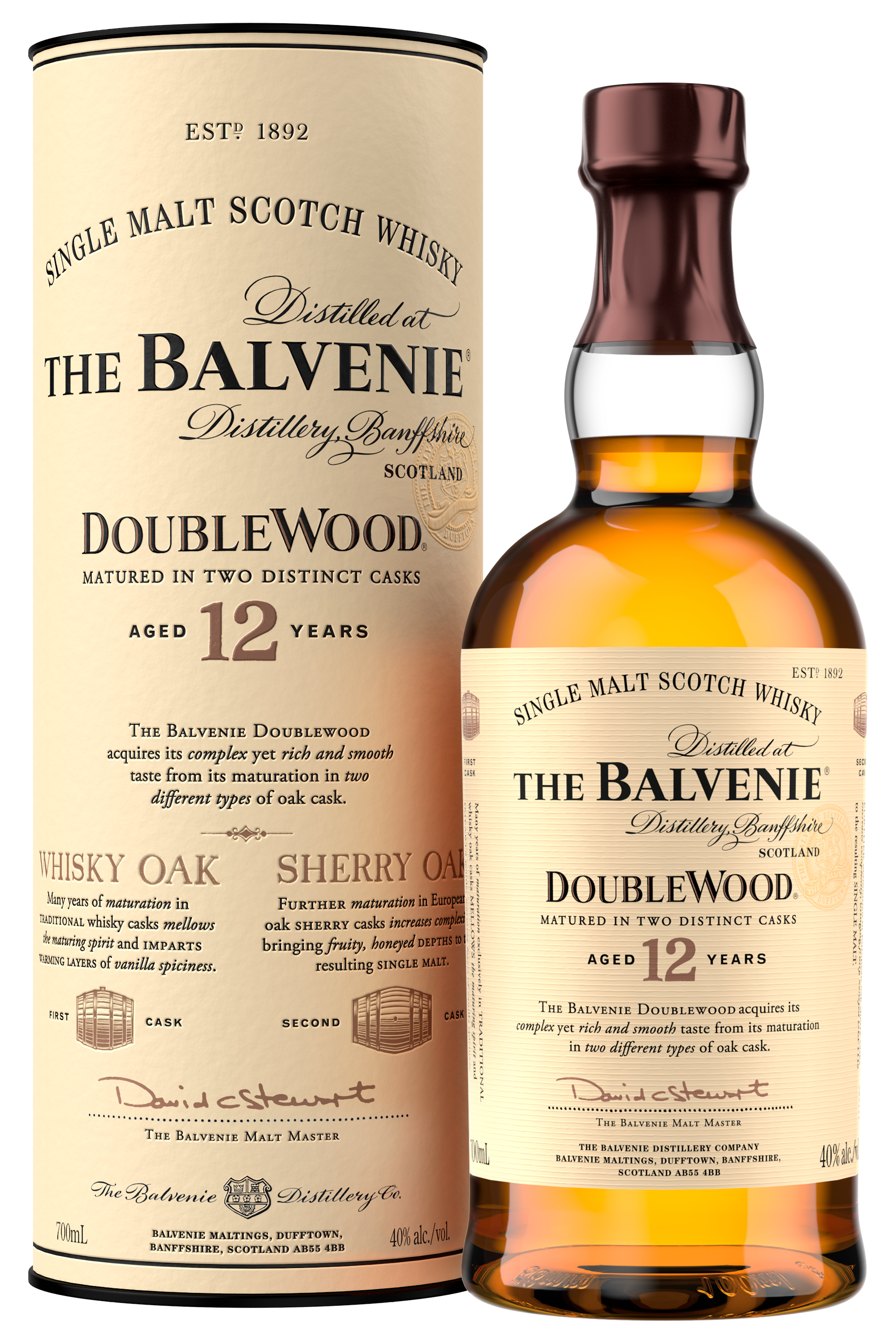 Balvenie 12 years Double Wood  Single Highland Malt 40% Vol.