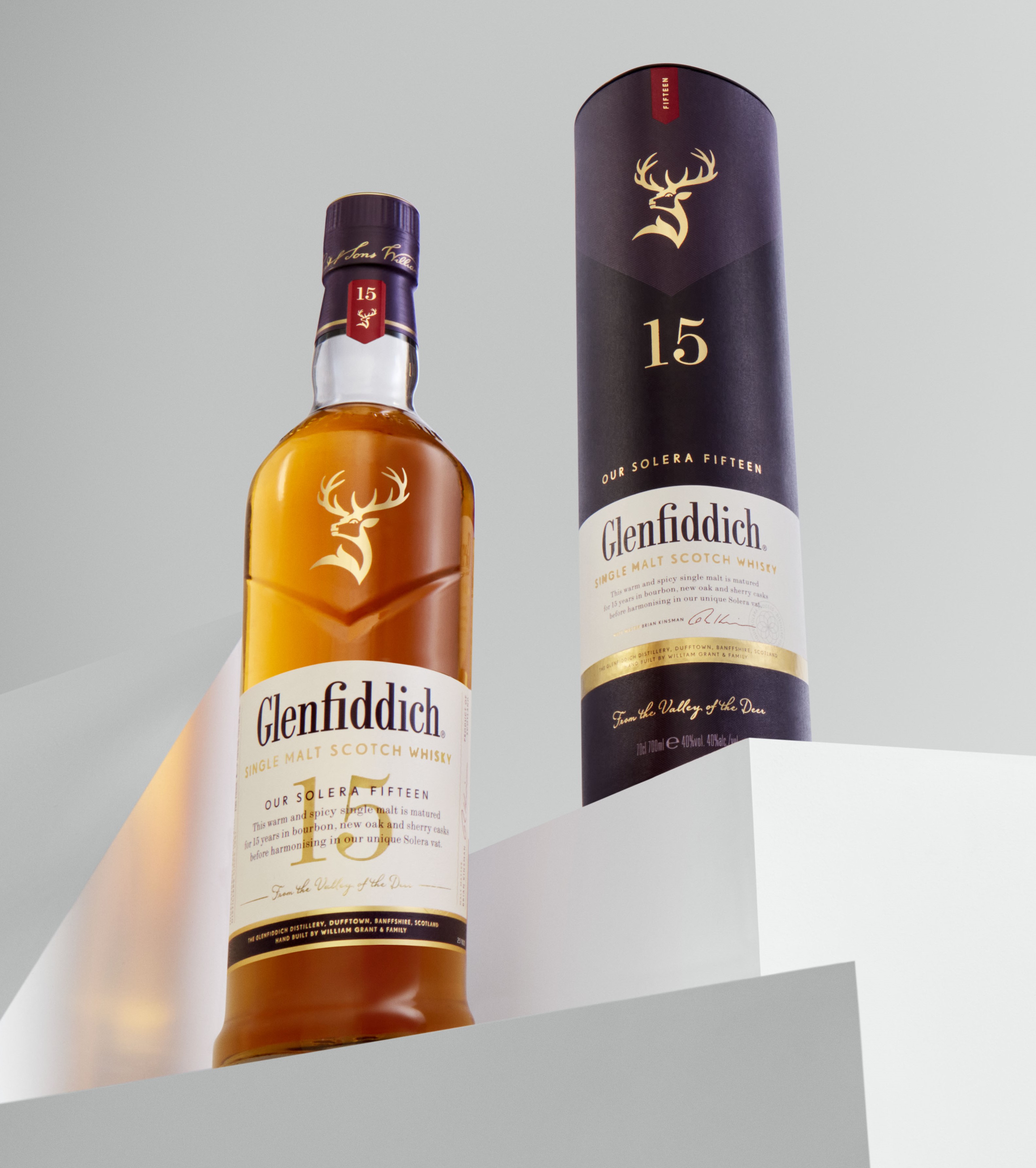 Glenfiddich 15 years Single Malt Scotch Whisky in GP 40% Vol.
