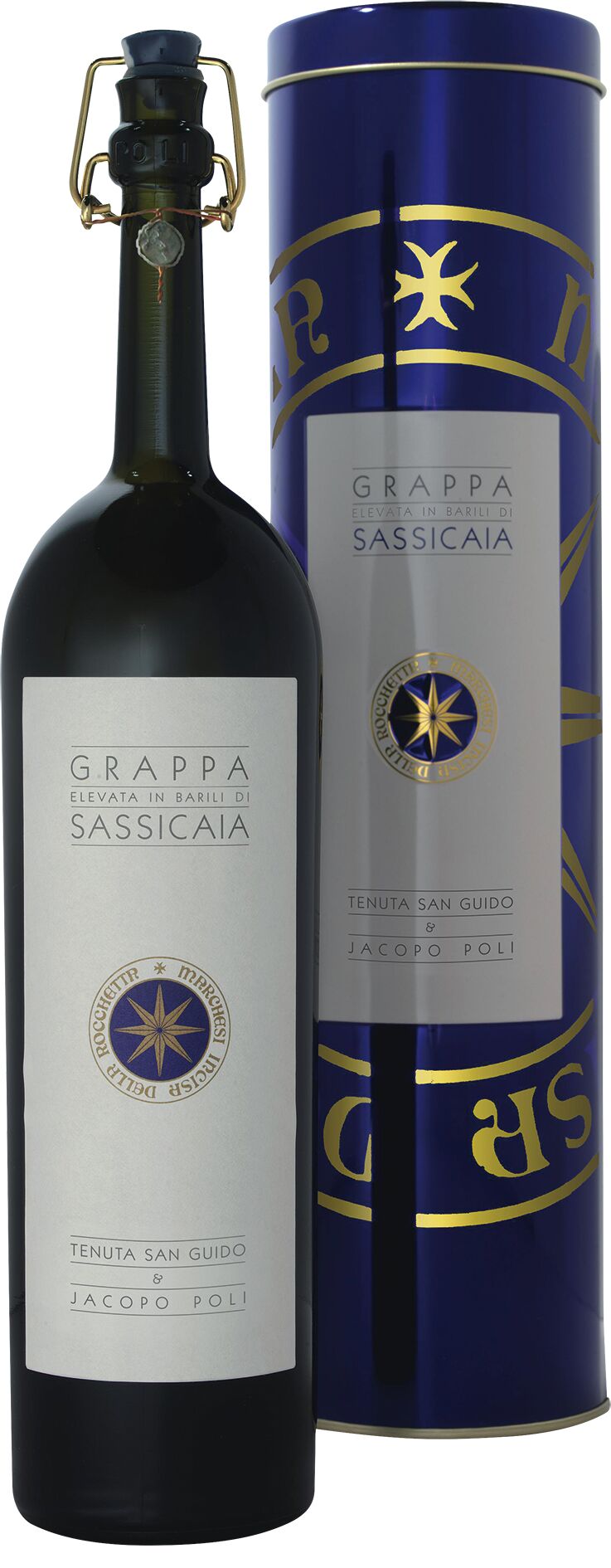 Poli Grappa Barili di Sassicaia in Metall GP 40% Vol.