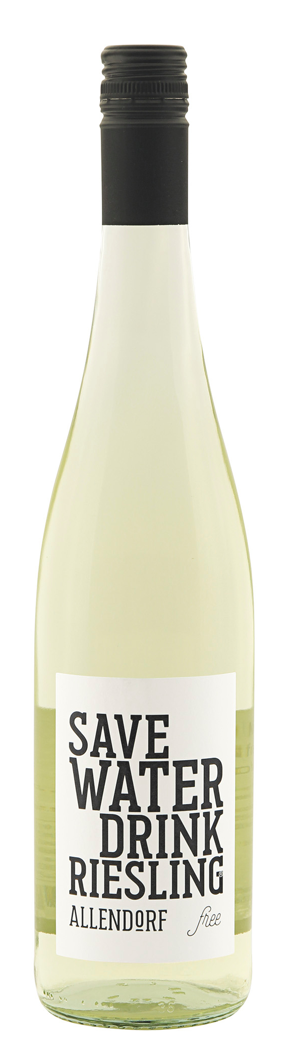 Save Water Drink Riesling FREE alkoholfrei,Rheingau, SV