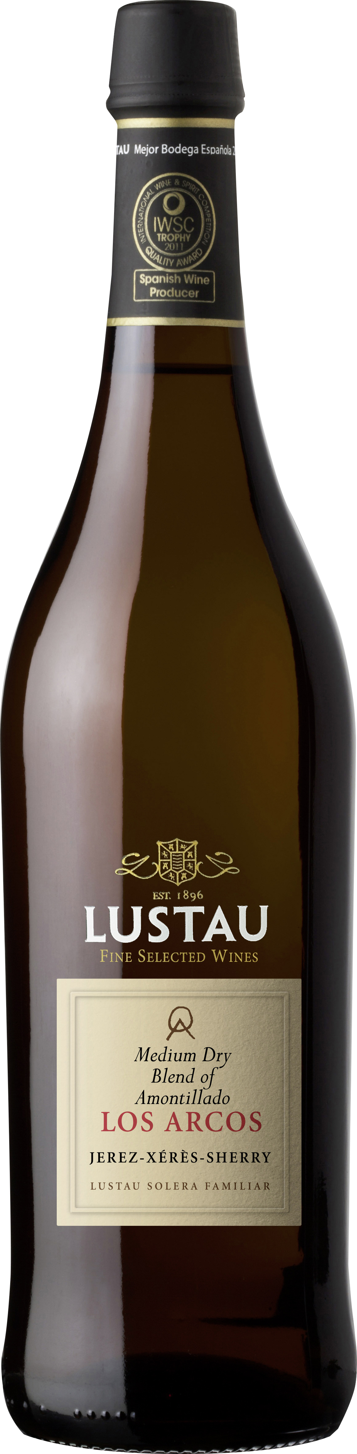 Lustau Medium Dry Amontillado  Los Arcos, Solera Reserva Sherry 18,5%