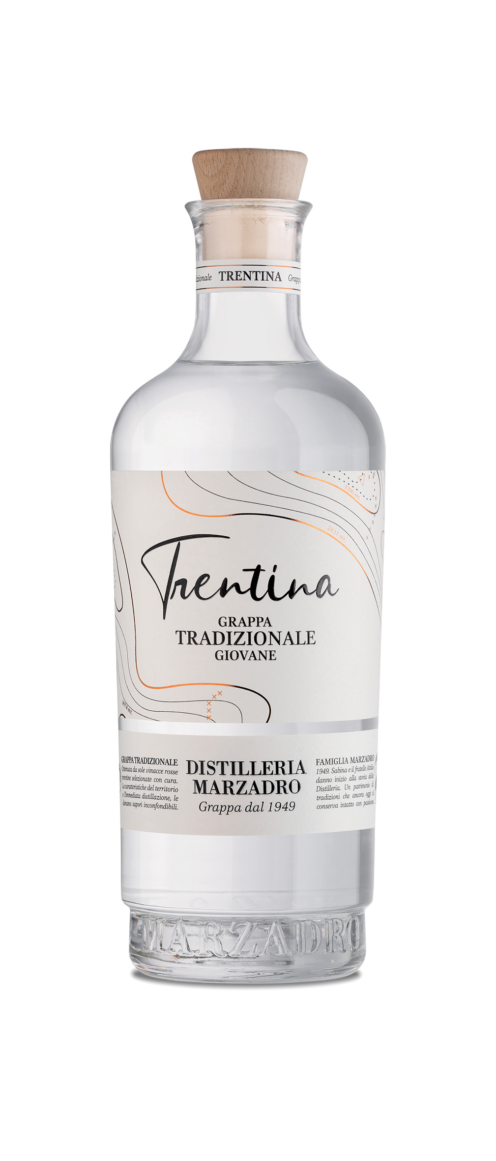 Marzadro La Trentina Tradizionale Grappa 41%