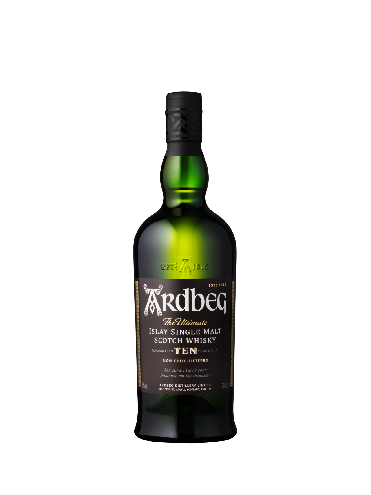Ardbeg Ten years old Islay Single Malt Scotch Whisky in GP 43% Vol. Ardbeg Ten years old Islay Single Malt Scotch Whisky in GP 43% Vol.