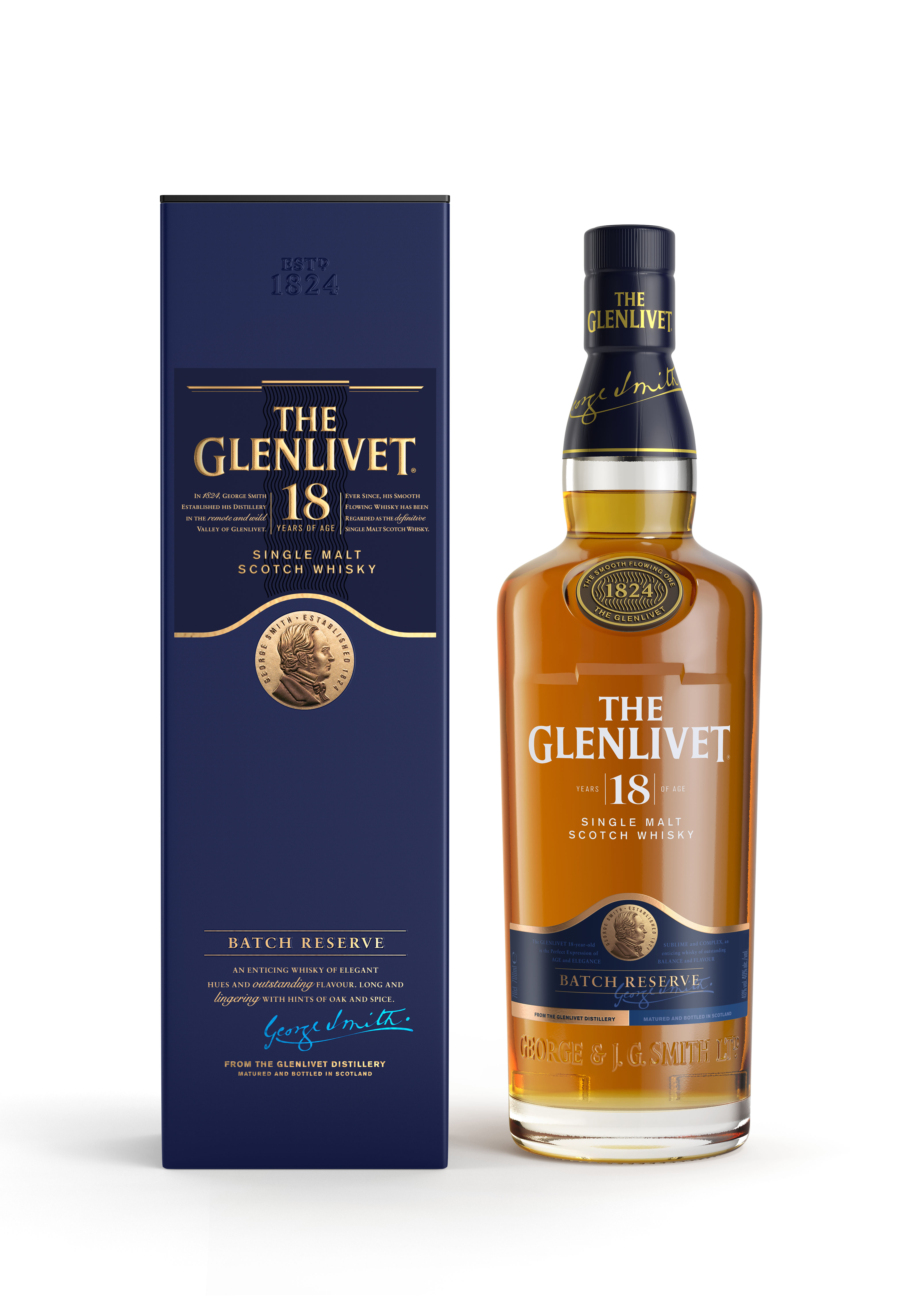 Glenlivet 18 years Single Malt Scotch Whisky in GP 40% Vol.
