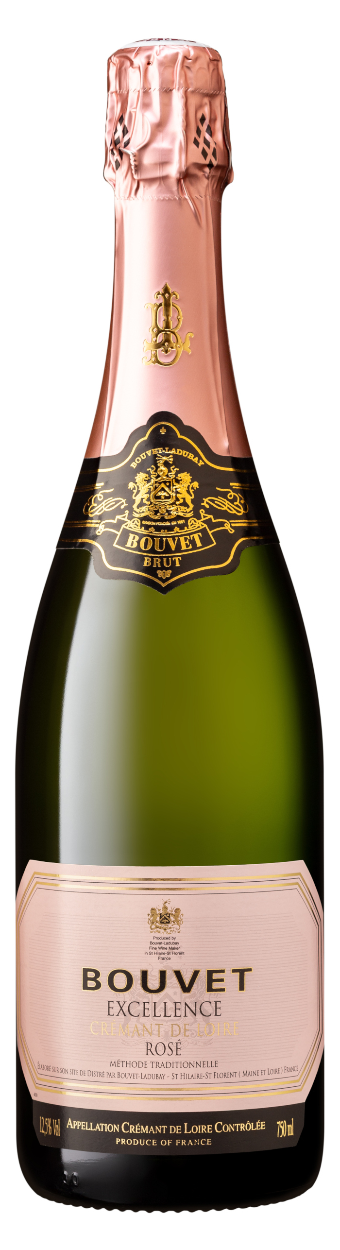 Bouvet Cremant de Loire ROSE Brut Excellence, AOP Loire, Methode Traditionelle
