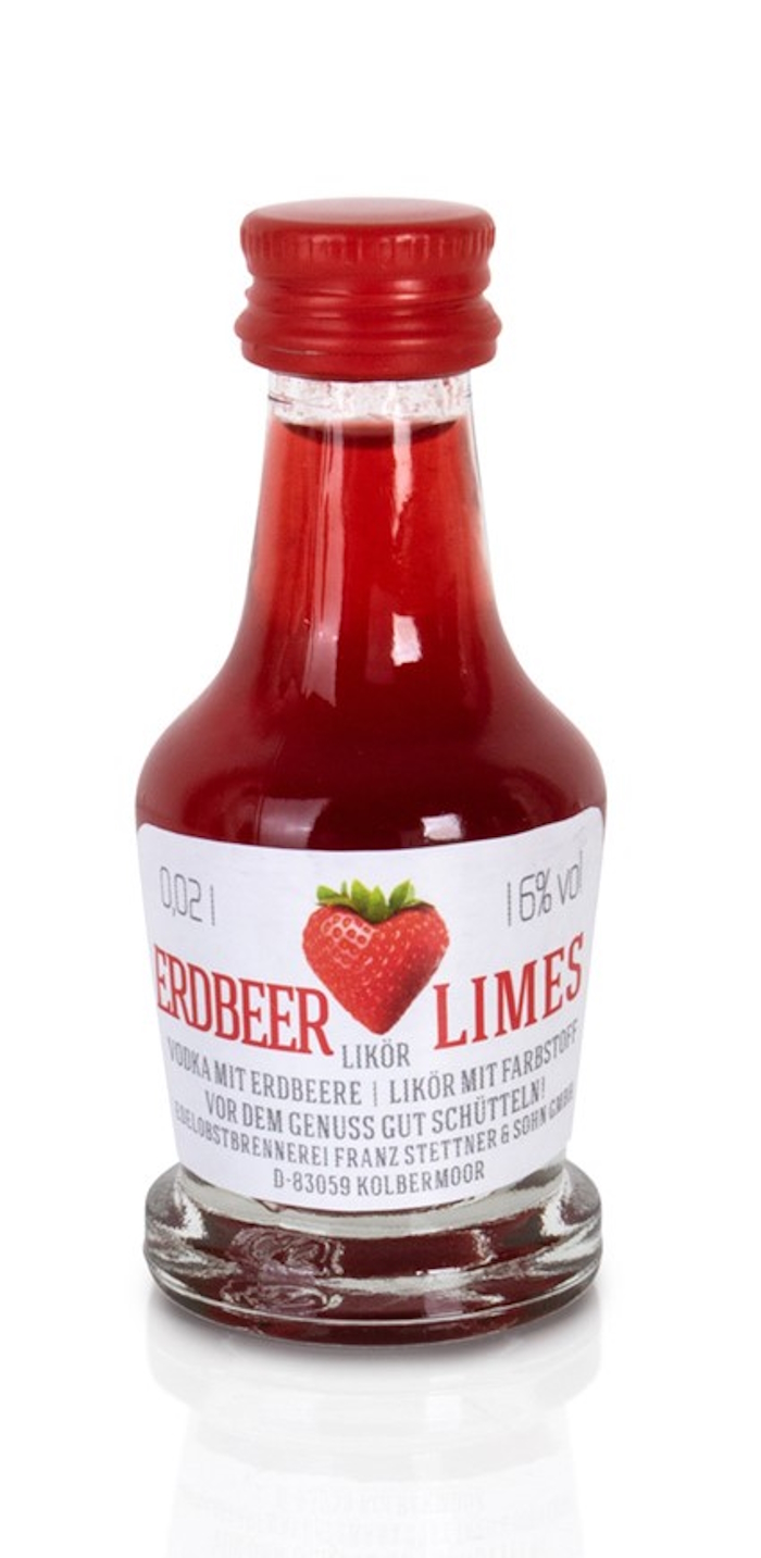 Erdbeer Limes 16% Vol. MINIATUREN