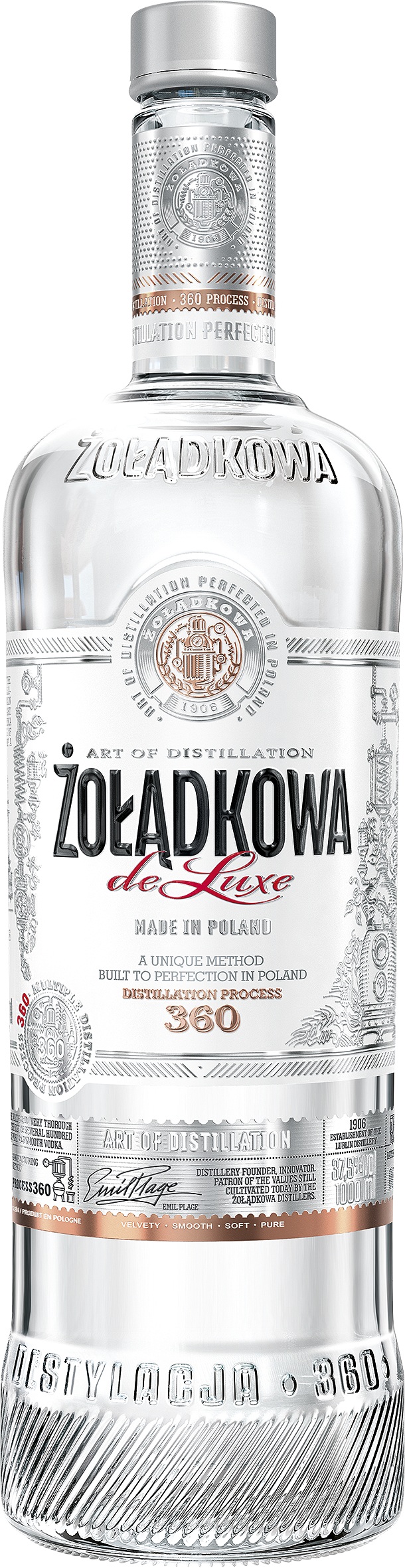 Zoladkowa de Luxe Vodka aus Polen 37,5% Vol.