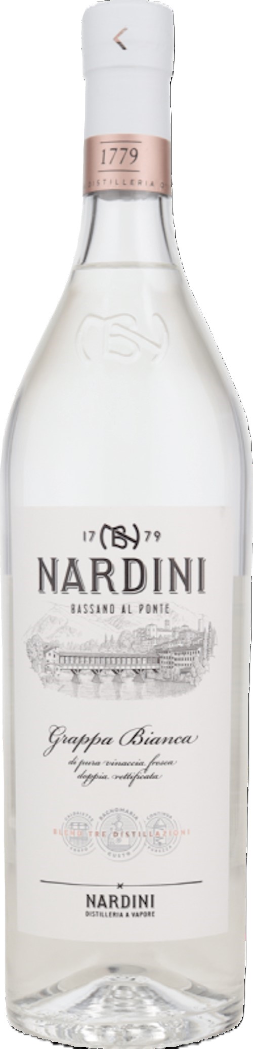 Nardini Grappa Bianca 50% Vol.