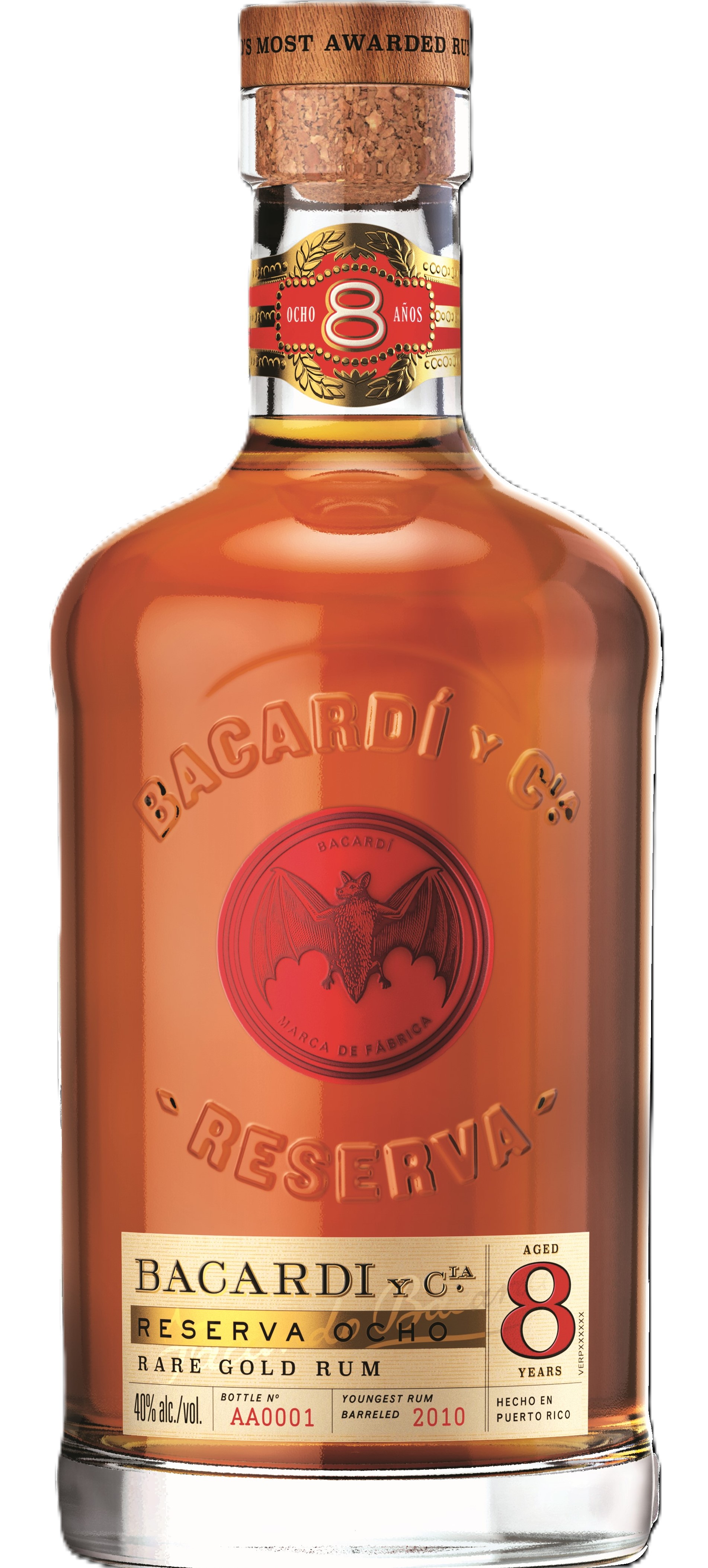Bacardi Ron 8 Anos Reserva 40% Vol.