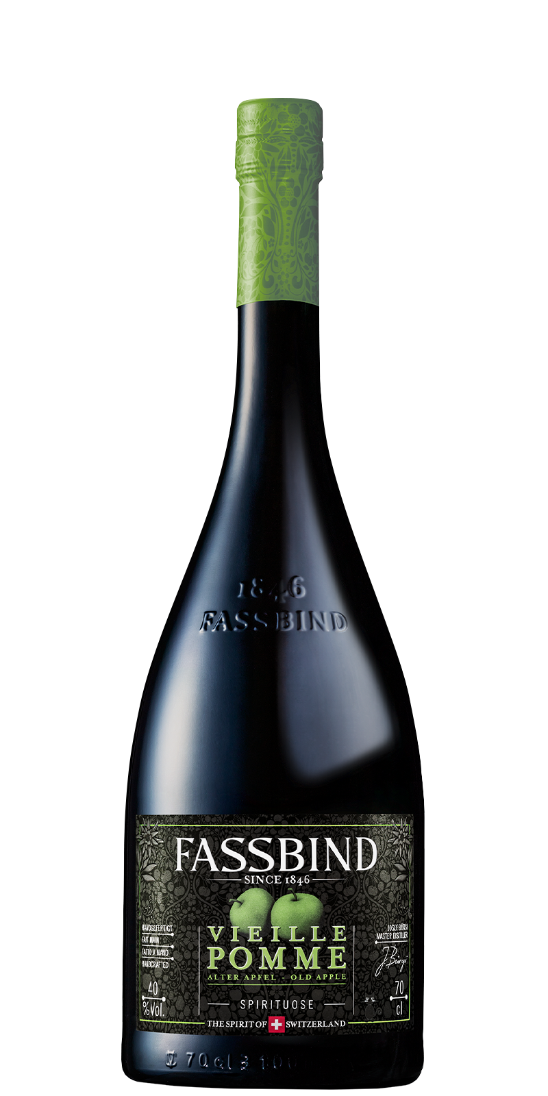 Fassbind Vieille Pomme Les Vielles Barriques, Schweiz 40% Vol. Fassbind Vieille Pomme Les Vielles Barriques, Schweiz 40% Vol.