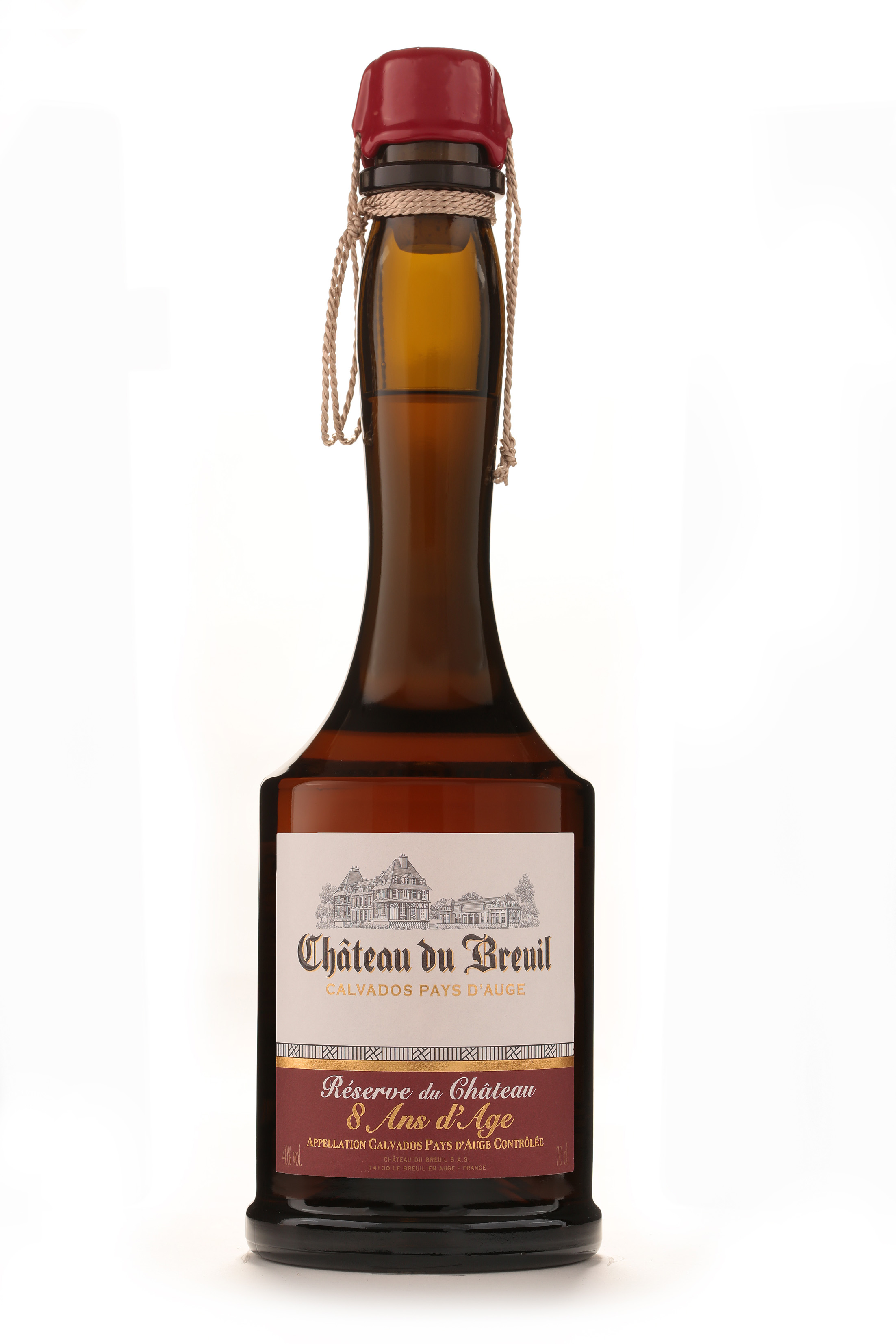 Calvados Chateau du Breuil 8 Ans  Hors d'Age 40% Vol.