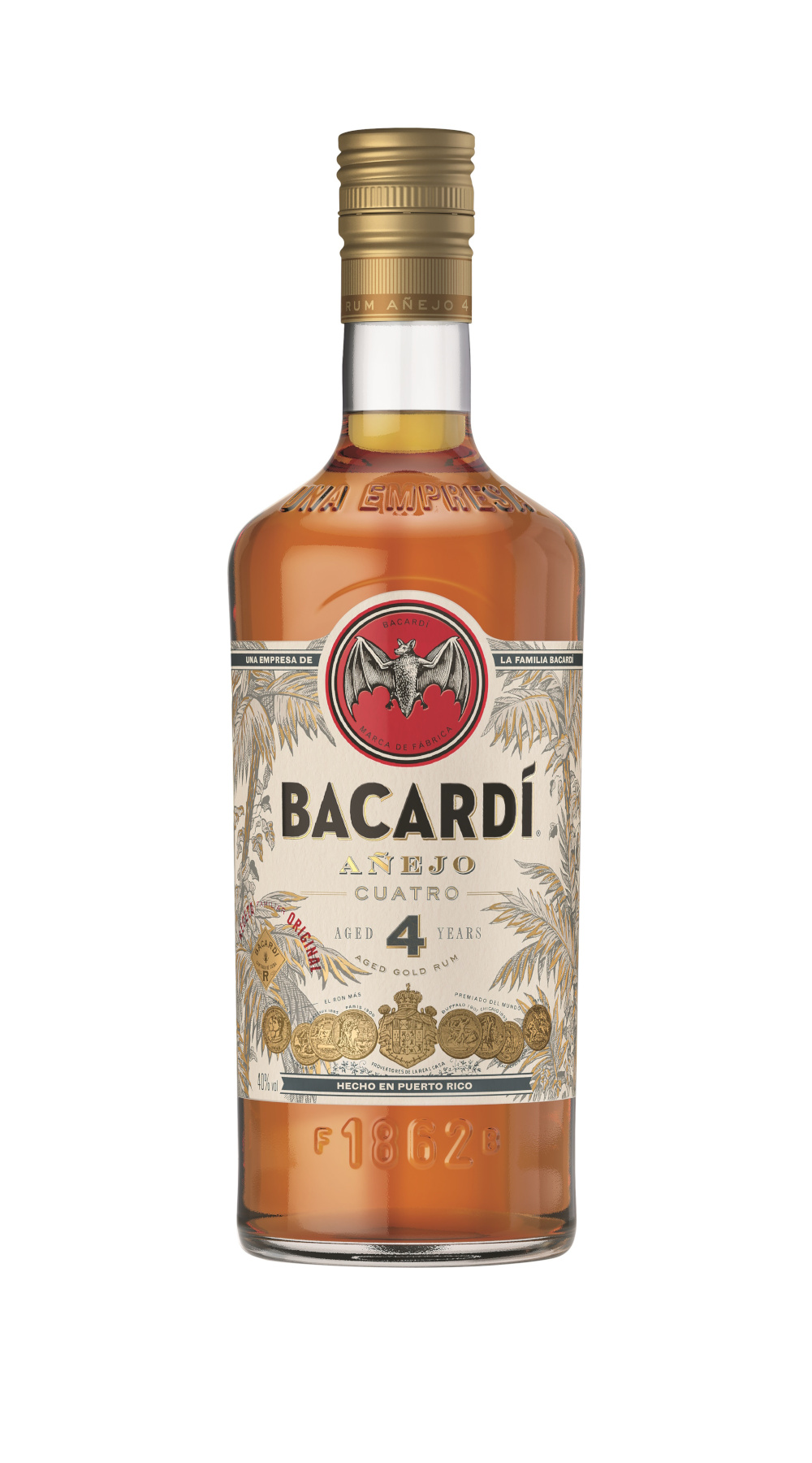 Bacardi Anejo Cuatro 4 Jahre  40% Vol.