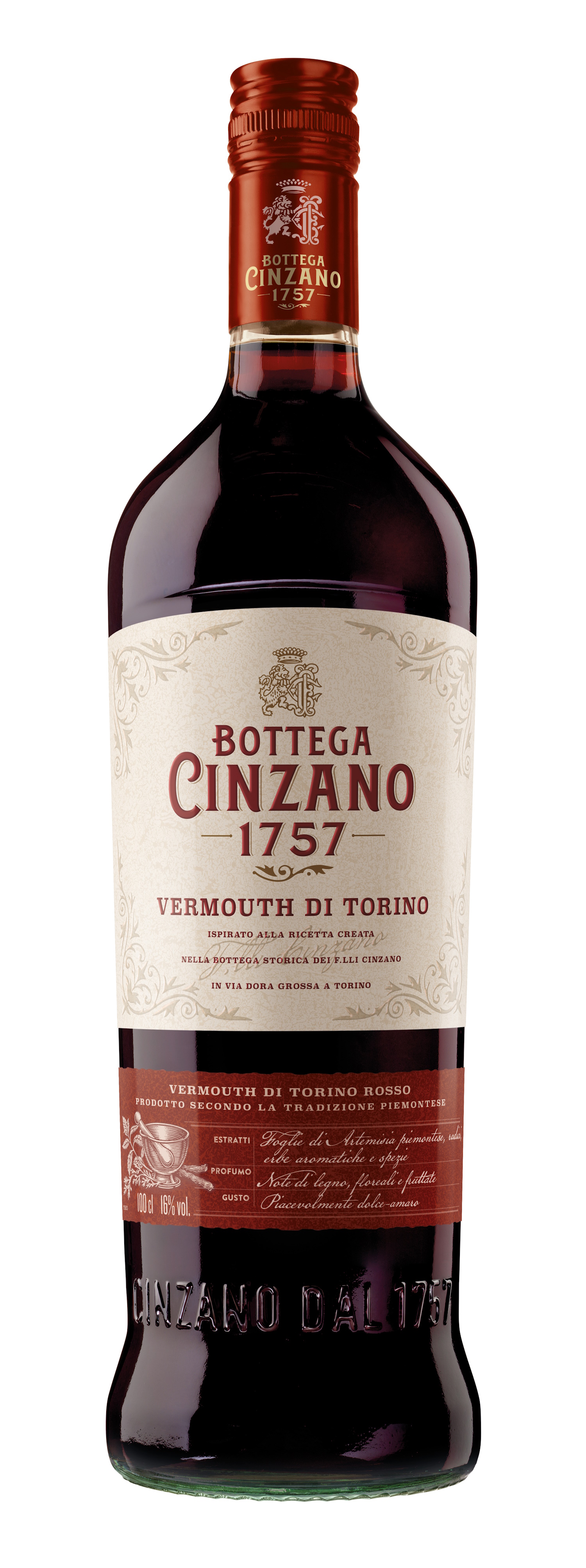Cinzano Bottega 1757 Vermouth di Torino Rosso 16% Vol. Cinzano Bottega 1757 Vermouth di Torino Rosso 16% Vol.