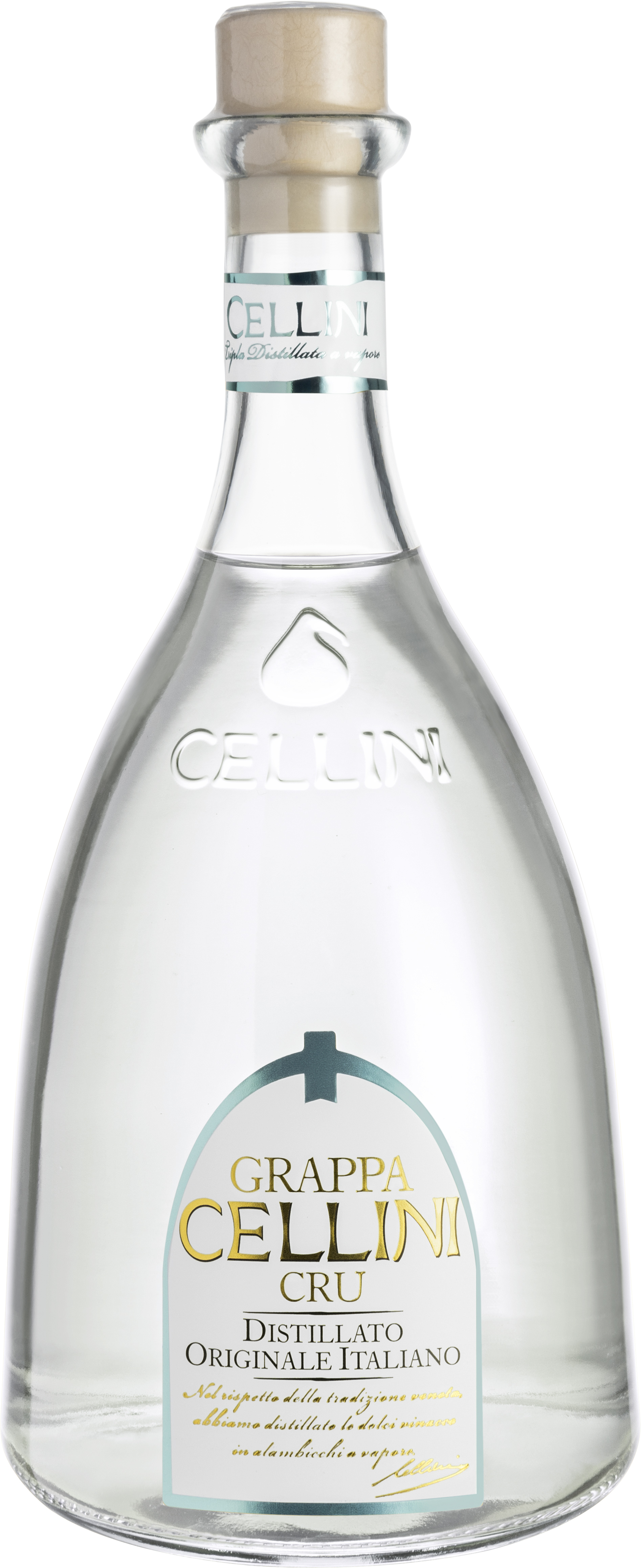Grappa Cellini Cru 38% Vol. Tradizone Veneta (Bianca)