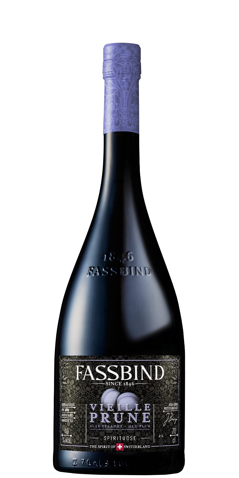 Fassbind Vieille Prune Les Vieilles Barriques, Schweiz 40%