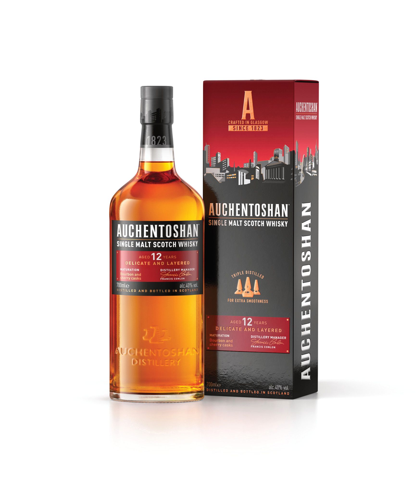 Auchentoshan Malt 12 years Single Malt Scotch Whisky 40% Auchentoshan Malt 12 years Single Malt Scotch Whisky 40%