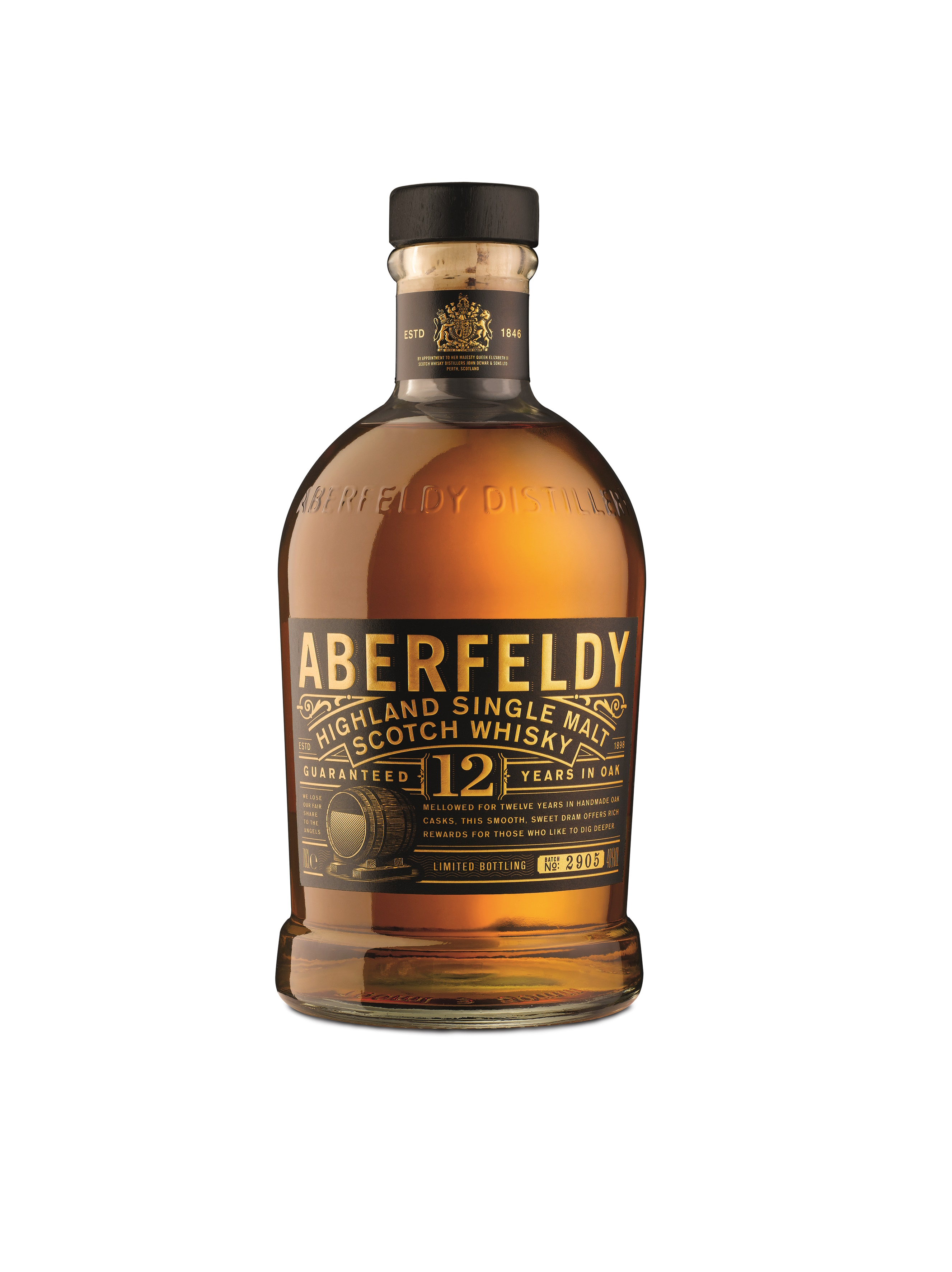 Aberfeldy 12 years Highland Single Malt Scotch Whisky in GP 40% Vol. Aberfeldy 12 years Highland Single Malt Scotch Whisky in GP 40% Vol.